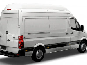 Volkswagen Crafter Van L2H3 2016 3D Model
