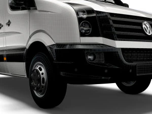 Volkswagen Crafter Van L2H3 2016 3D Model
