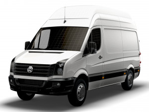 Volkswagen Crafter Van L2H3 2016 Model 3D