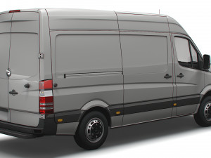 Freightliner Sprinter Cargo Van L2H2 2009 3D Model