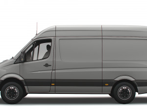 Freightliner Sprinter Cargo Van L2H2 2009 3D Model