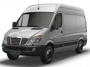 Freightliner Sprinter Cargo Van L2H2 2009 3D Model