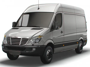 Freightliner Sprinter Cargo Van L2H2 2009 3D Model