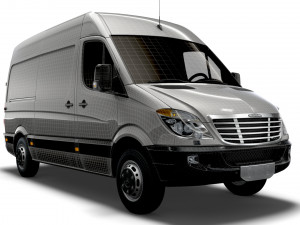 Freightliner Sprinter Cargo Van L2H2 2009 3D Model