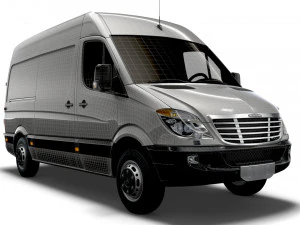 Freightliner Sprinter Cargo Van L2H2 2009 3D Model