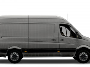 Freightliner Sprinter Cargo Van L2H2 2009 3D Model