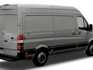 Freightliner Sprinter Cargo Van L2H2 2009 3D Model