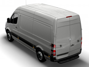 Freightliner Sprinter Cargo Van L2H2 2009 3D Model