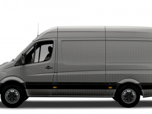 Freightliner Sprinter Cargo Van L2H2 2009 3D Model