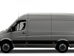 Freightliner Sprinter Cargo Van L2H2 2009 3D Model