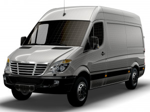 Freightliner Sprinter Cargo Van L2H2 2009 3D Model
