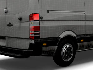 Freightliner Sprinter Cargo Van L2H2 2009 3D Model