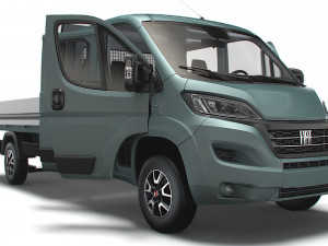 Fiat Ducato Crew Cab Truck HQInterior 2023 3D Model
