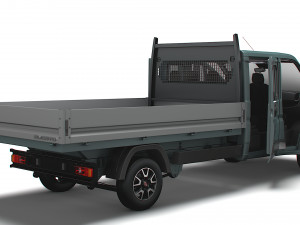 Fiat Ducato Crew Cab Truck HQInterior 2023 3D 모델