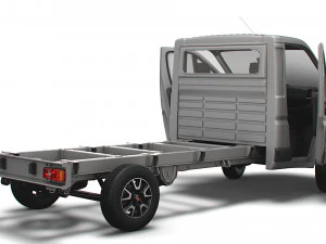 Fiat Ducato Chassis HQInterior SCab 3800WB 2023 3D Model