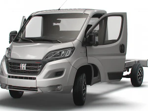 Fiat Ducato Chassis HQInterior SCab 3800WB 2023 3D Model