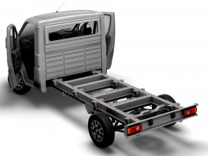 Fiat Ducato Chassis HQInterior SCab 3800WB 2023 Modèle 3D