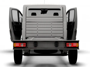 Fiat Ducato Chassis HQInterior SCab 3800WB 2023 3D Model