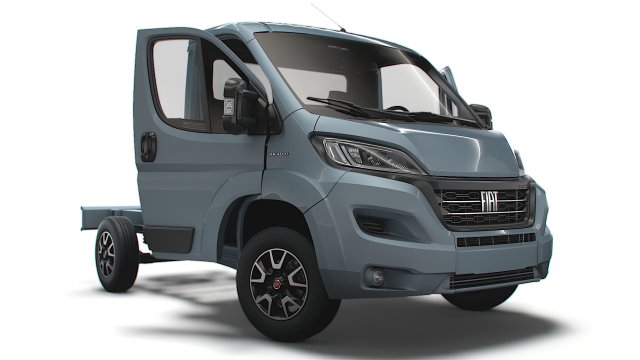Fiat Ducato Chassis HQInterior SCab 3000WB 2023 3D-Modell .c4d .max .obj .3ds .fbx .stl .blend 