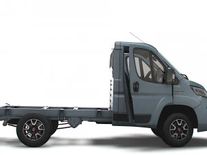 Fiat Ducato Chassis HQInterior SCab 3000WB 2023 3D Model