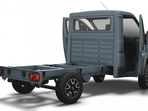 Fiat Ducato Chassis HQInterior SCab 3000WB 2023 3D Model