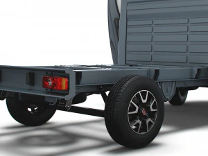Fiat Ducato Chassis HQInterior SCab 3000WB 2023 3D Model