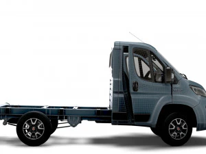 Fiat Ducato Chassis HQInterior SCab 3000WB 2023 3D Model