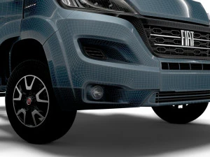 Fiat Ducato Chassis HQInterior SCab 3000WB 2023 3D Model