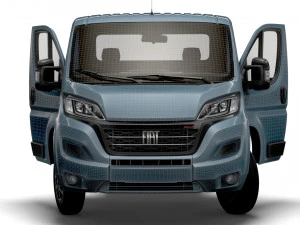 Fiat Ducato Chassis HQInterior SCab 3000WB 2023 3D Model