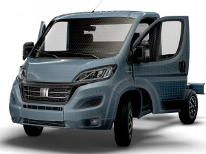 Fiat Ducato Chassis HQInterior SCab 3000WB 2023 3D Model