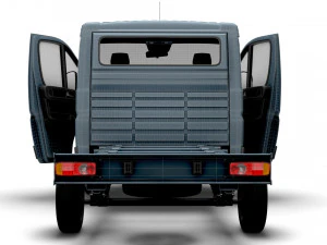 Fiat Ducato Chassis HQInterior SCab 3000WB 2023 3D Model