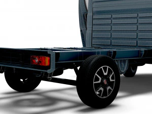 Fiat Ducato Chassis HQInterior SCab 3000WB 2023 3D Model