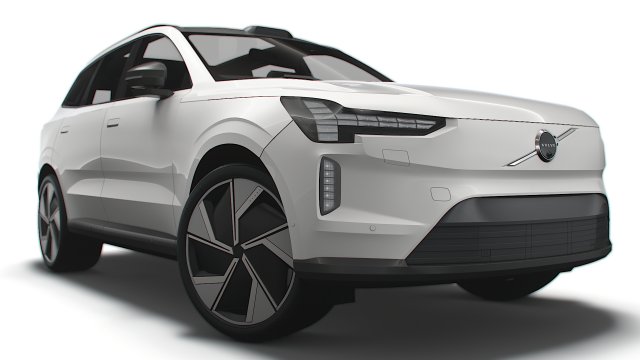 Volvo EX90 2023 3D मॉडल .c4d .max .obj .3ds .fbx .stl .blend 