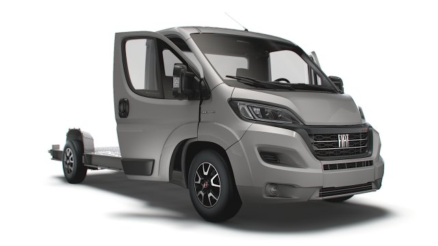 Fiat Ducato 3540 L4 PlatformCab HQInterior 2023 3D Model .c4d .max .obj .3ds .fbx .stl .blend 