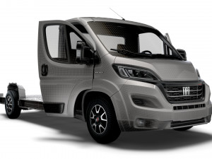 Fiat Ducato 3540 L4 PlatformCab HQInterior 2023 3D Model