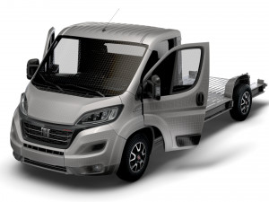 Fiat Ducato 3540 L4 PlatformCab HQInterior 2023 3D Model