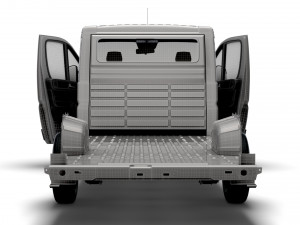 Fiat Ducato 3540 L4 PlatformCab HQInterior 2023 3D Model