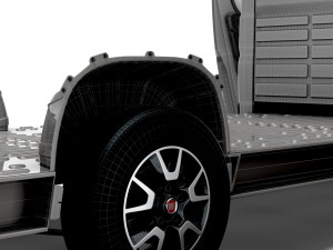 Fiat Ducato 3540 L4 PlatformCab HQInterior 2023 3D Model