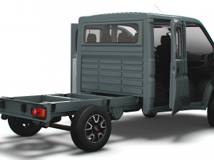 Fiat Ducato Chassis Truck CrCab 3450WB HQInterior 2023 Modello 3D