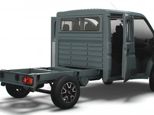 Fiat Ducato Chassis Truck CrCab 3450WB HQInterior 2023 3D Model