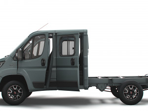 Fiat Ducato Chassis Truck CrCab 3450WB HQInterior 2023 Modello 3D