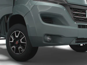 Fiat Ducato Chassis Truck CrCab 3450WB HQInterior 2023 3D Model