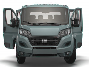 Fiat Ducato Chassis Truck CrCab 3450WB HQInterior 2023 Modello 3D
