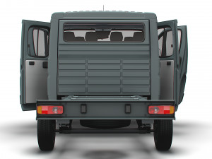Fiat Ducato Chassis Truck CrCab 3450WB HQInterior 2023 Modello 3D