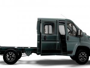 Fiat Ducato Chassis Truck CrCab 3450WB HQInterior 2023 Modello 3D