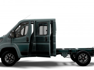 Fiat Ducato Chassis Truck CrCab 3450WB HQInterior 2023 Modello 3D