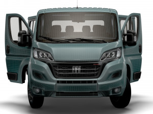 Fiat Ducato Chassis Truck CrCab 3450WB HQInterior 2023 Modello 3D