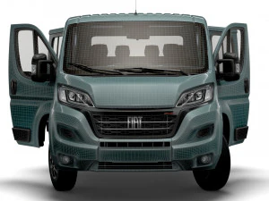 Fiat Ducato Chassis Truck CrCab 3450WB HQInterior 2023 3D Model