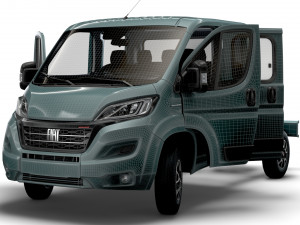 Fiat Ducato Chassis Truck CrCab 3450WB HQInterior 2023 Modello 3D
