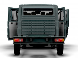 Fiat Ducato Chassis Truck CrCab 3450WB HQInterior 2023 Modello 3D